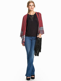 Pink Knit Long Cardigan