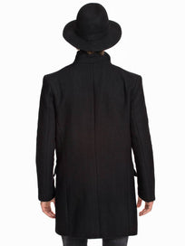 Contrasted collar jacket