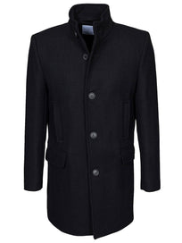 Contrasted collar jacket